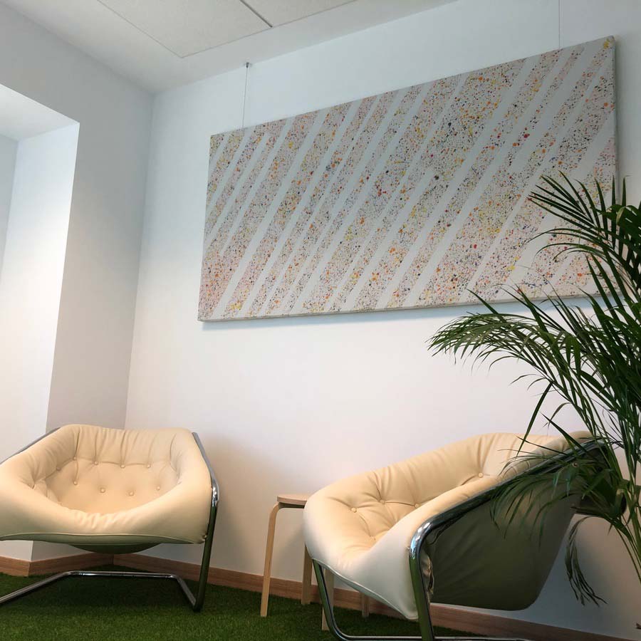 Printed acoustic panel