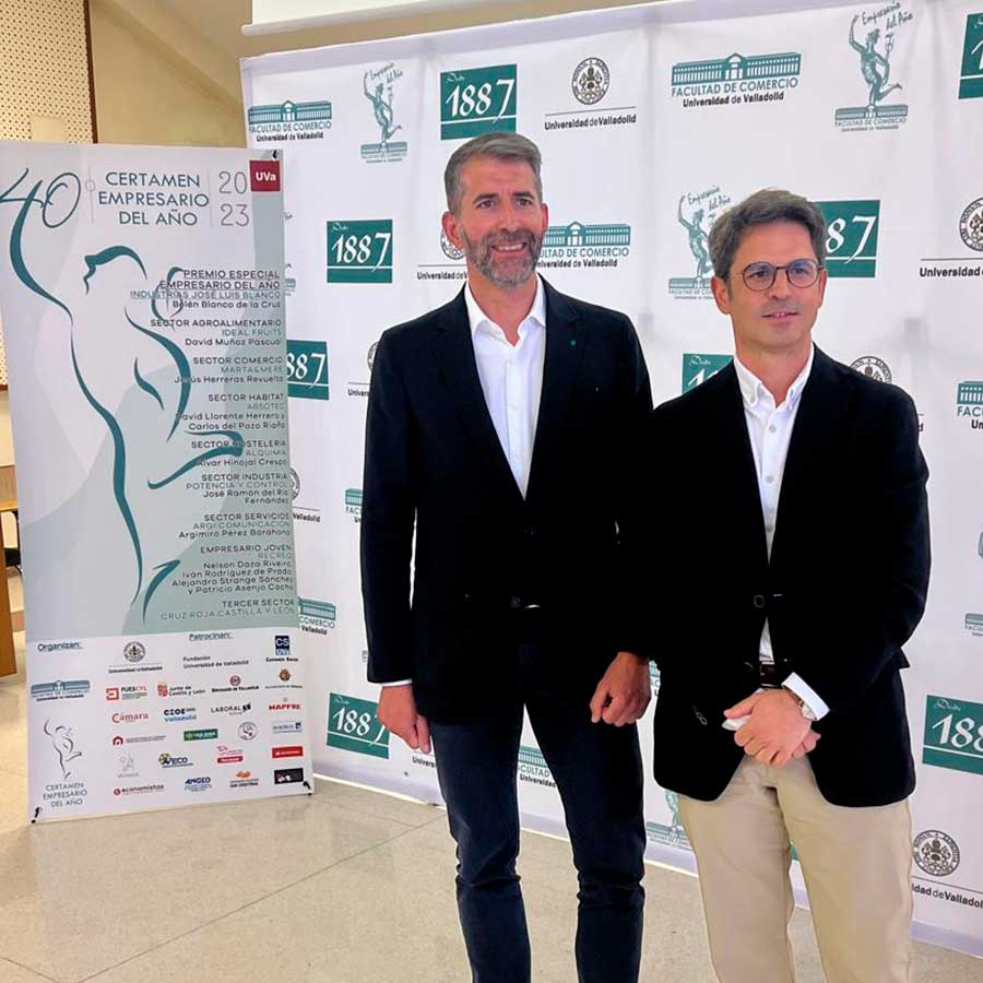 David Llorente y Carlos del Pozo galardonados como empresarios del año.