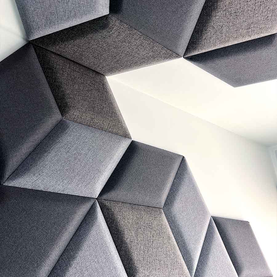 Mosaicos acústicos cubo